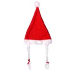 Czerwony Komplet Świąteczny dla Dzieci: Sukienka i Czapka w Stylu Śnieżynki - obrazek 3