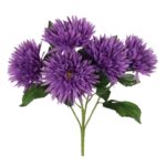 Bukiet 5 astrów w kolorze fioletowym - obrazek 2