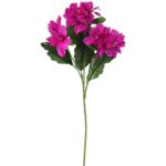 Gałązka sztucznej azalii w kolorze różowym, 68cm