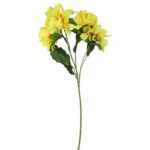 Gałązka Azalii Sztucznej Koloru Żółtego 68 cm - obrazek 2