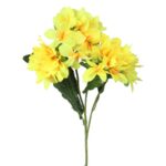 Gałązka Azalii Sztucznej Koloru Żółtego 68 cm