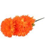 Bukiet 7 dużych chryzantem w kolorze pomarańczowym 74 cm - obrazek 3