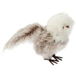 Sowa Piękna puchata dekoracja świąteczna dekoracja zimowa 45 cm - obrazek 3