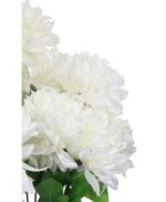 Bukiet 10 chryzantem w kolorze białym 60 cm - obrazek 2