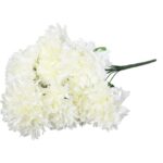 Bukiet 10 chryzantem w kolorze białym 60 cm - obrazek 3
