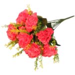 Sztuczny Bukiet 10 Różowych Goździków o Wysokości 40 cm - obrazek 2