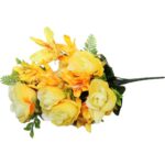 Bukiet 12 sztucznych kwiatów, mix, B12R-70AZ - obrazek 3