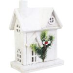 DREWNIANY DOMEK DEKORACJA OZDOBA ŚWIĄTECZNA LED - obrazek 2