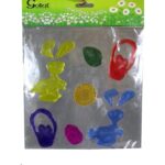 Żelki do przyklejenia na okno zajączki