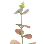 Gałązka Sztucznych Liści Eukaliptusa 80 cm jasno różowa - obrazek 2