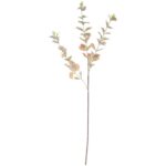 Gałązka Sztucznych Liści Eukaliptusa 80 cm jasno różowa
