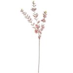 Gałązka Sztucznych Liści Eukaliptusa 80 cm różowa