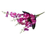 Storczyki Fioletowe w Bukiecie - 5 Sztuk, Dekoracyjne, 36cm - obrazek 2