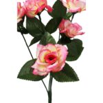 Bukiet 6 różyczek w kolorze łososiowym - obrazek 3