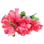 Dekoracyjny Bukiet Sztucznych Dalii w Kolorze Różowym - 7 Szuk, 60 cm - obrazek 3