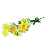 BUKIET 7 KWIATÓW MIX LILIA I ASTRY 70 CM KOLOR ŻÓŁTY - obrazek 3