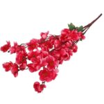 Sztuczny Bukiet Różowych Jabłoni - 7 Szczegółowo Wykonanych Kwiatów o Wysokości 56cm - obrazek 3