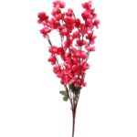 Sztuczny Bukiet Różowych Jabłoni - 7 Szczegółowo Wykonanych Kwiatów o Wysokości 56cm