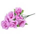 Bukiet 7 Różowych Róz o Wielkości 44cm i Fi 10cm - obrazek 3