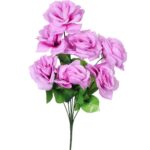 Bukiet 7 Różowych Róz o Wielkości 44cm i Fi 10cm