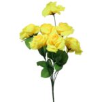 Bukiet Żółtych Róż - 7 Sztuk, Wielkość 44 cm - obrazek 2