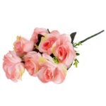 Bukiet 7 róż 54 cm kolor jasno różowy - obrazek 3