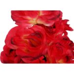 BUKIET 8 RÓŻ Z BUKSZPANEM KOLOR CZERWONY - obrazek 3