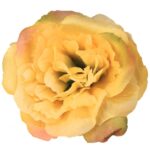 Bukiet sztucznych kwiatów mix piwonii i lilii w kolorze żółtym - obrazek 3