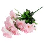 Sztuczny Bukiet Różowych Gerber 9 Sztuk - Elegancki Dekoracja 54cm - obrazek 3