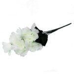 Bukiet 9 GOŹDZIKÓW w kolorze BIAŁYM 54 cm - obrazek 3