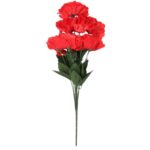 Bukiet 9 GOŹDZIKÓW w kolorze CZERWONYM 54 cm