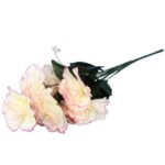 Bukiet 9 GOŹDZIKÓW w kolorze KREMOWYM 54 cm - obrazek 3