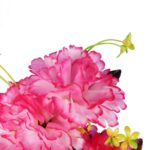 Bukiet 9 GOŹDZIKÓW w kolorze RÓŻOWO BIAŁYM 54 cm - obrazek 2