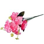 Bukiet 9 GOŹDZIKÓW w kolorze RÓŻOWO BIAŁYM 54 cm - obrazek 3