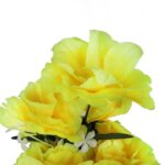 Bukiet 9 GOŹDZIKÓW w kolorze ŻÓŁTYM 54 cm - obrazek 2