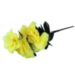 Bukiet 9 GOŹDZIKÓW w kolorze ŻÓŁTYM 54 cm - obrazek 3