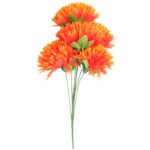 Bukiet 7 chryzantem strzępiastych w kolorze pomarańczowym