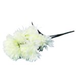 Bukiet 6 dużych chryzantem w kolorze białym 62cm - obrazek 2