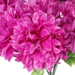 Bukiet 10 dużych chryzantem w kolorze fioletowym - obrazek 2