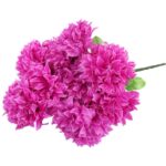 Bukiet 10 dużych chryzantem w kolorze fioletowym - obrazek 3