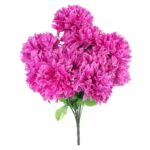 Bukiet 10 dużych chryzantem w kolorze fioletowym