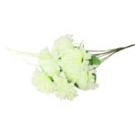 Bukiet 10 chryzantem w kolorze białym z trawką - obrazek 2