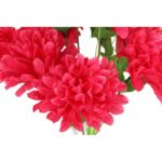 Sztuczny Bukiet 10 Różowych Chryzantem z Trawką - Dekoracja na Wszystkich Świętych - obrazek 2