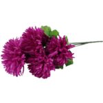 BUKIET 7 CHRYZANTEM FIOLETOWYCH FI 16 CM - obrazek 3