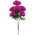 BUKIET 7 CHRYZANTEM FIOLETOWYCH FI 16 CM