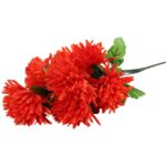 BUKIET 7 CHRYZANTEM POMARAŃCZOWYCH FI 16 CM - obrazek 2