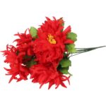 Bukiet 7 chryzantem strzępiastych 40 cm kolor czerwony - obrazek 2