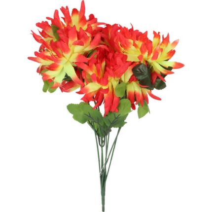Bukiet 7 chryzantem strzępiastych 50 cm kolor pomarańczowy