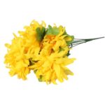 Bukiet 7 chryzantem strzępiastych 40 cm kolor żółty - obrazek 2