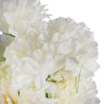 Kremowy Bukiet Sztucznych Chryzantem w Kompozycji z Trawką - Dekoracja na Wszystkich Świętych - obrazek 2